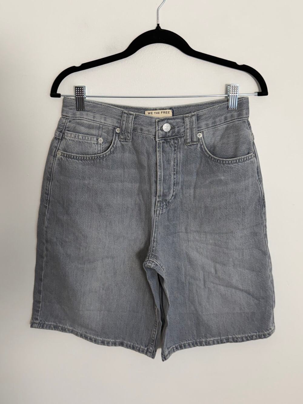 Free People We The Free Montana Loose Fit Denim Jean shorts size 25 NWOT